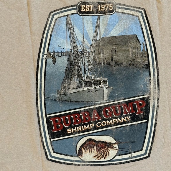 Men's Bubba Gump Shrimp New York Times Square Short Sleeve T-Shirt Size XL - Picture 5 of 7